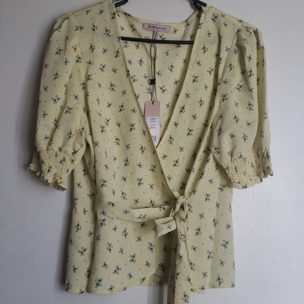 Bcbgeneration Multi Color Wrap Top - image 6